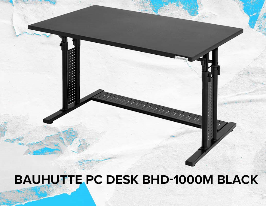 Bauhutte PCデスク BHD-1000M ブラック